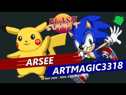 Arsee (Pikachu) vs Artmagic3318 (Sonic) - Pool A Round Robin - Flash Summit