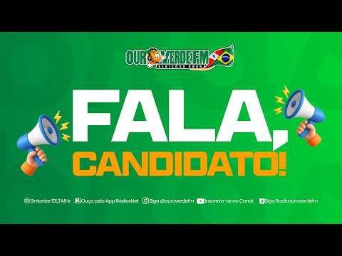 Ouro Verde FM |  Fala, Candidato! | Dr. Renan Lauria - 15-09-2026 | Eleições 2026