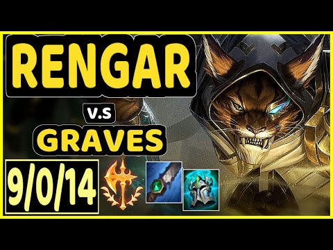 DARDOCH (RENGAR) vs GRAVES - 9/0/14 KDA JUNGLE CHALLENGER GAMEPLAY - NA