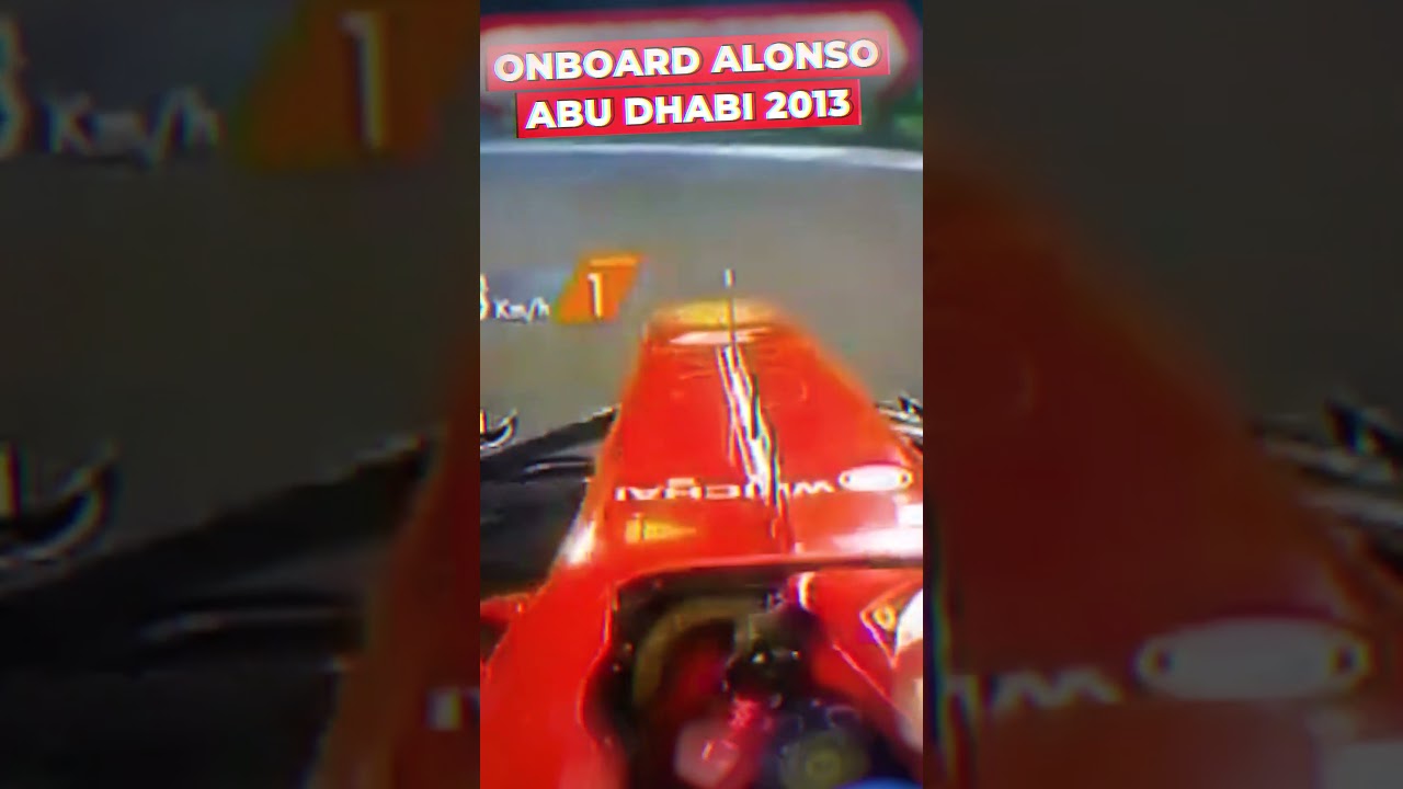Onboard Clássica de Alonso em Abu Dhabi