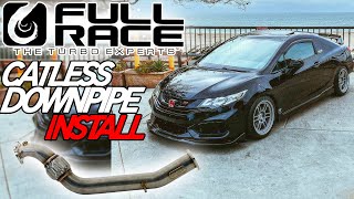 FULL RACE DOWNPIPE INSTALL - 9th Gen Civic Si