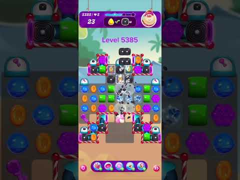 Candy Crush Saga level 5385 - Hard Level with 3 FREE Boosters | High Speed