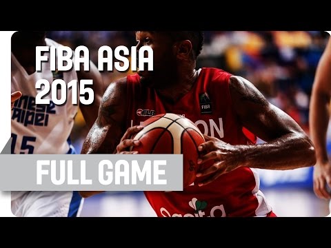 Chinese Taipei v Lebanon - Group D - Full Game - 2015 FIBA Asia Championship