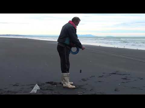 Mokau Beach Fishing With Kites Part 1