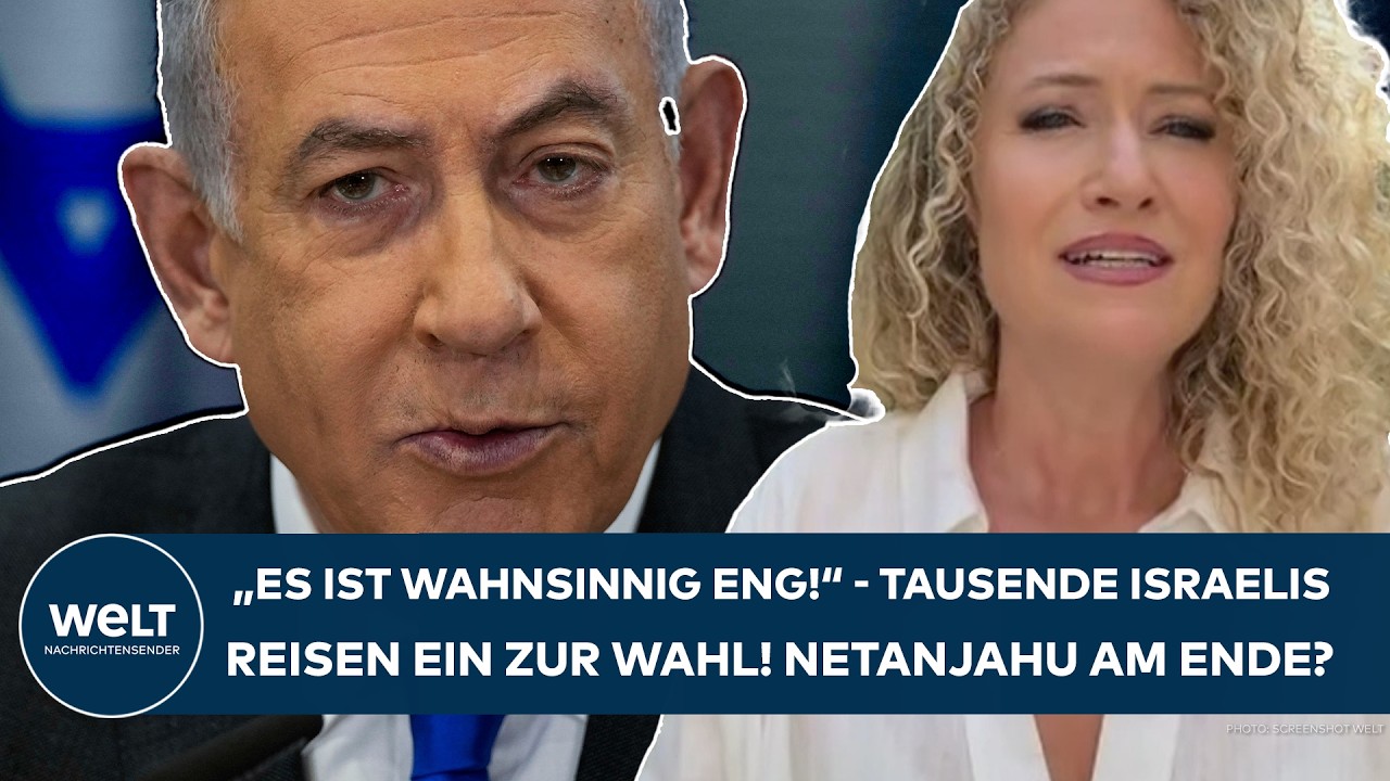 ISRAEL-WAHL: "Es ist wahnsinnig eng" - Netanjahus Macht am Ende? Tausende reisen zur Abstimmung an!