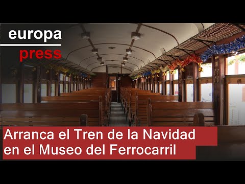 Arranca el Tren de la Navidad en el Museo del Ferrocarril de Delicias (Madrid)