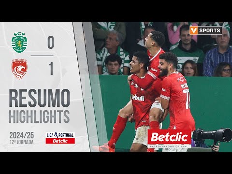 Resumo: Sporting 0-1 Santa Clara (Liga 24/25 #12)