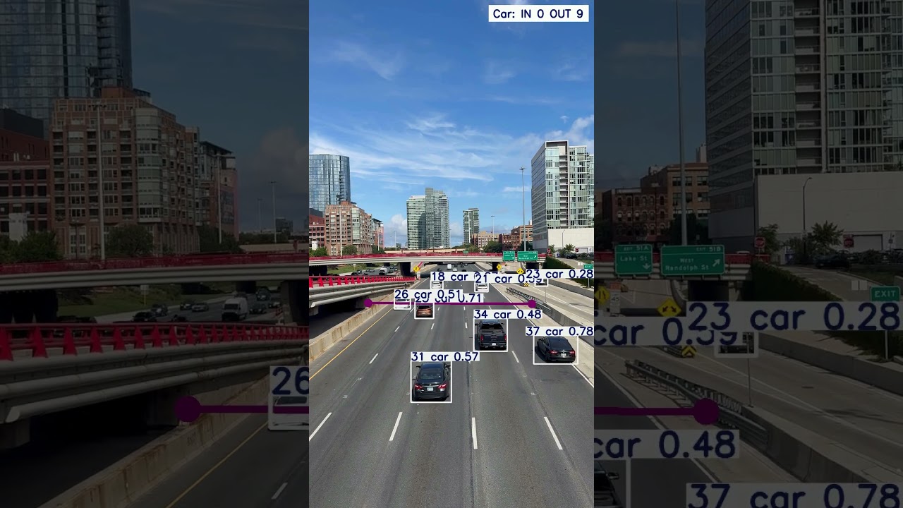 AI Detects & Counts Cars in Real Time 🚗 | Smart Traffic System #Shorts #shorts