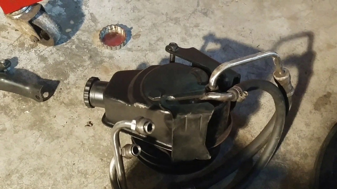 Watch video Power steering bracket woes Now Power steering bracket woes