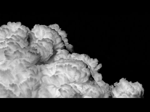 Clouds Black and White Charcoal Drawing video