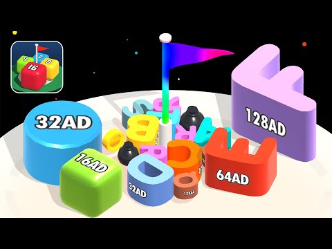 2048 Merge Blocks 3D (Part 11) - 16AD 32AD 64AD 128AD
