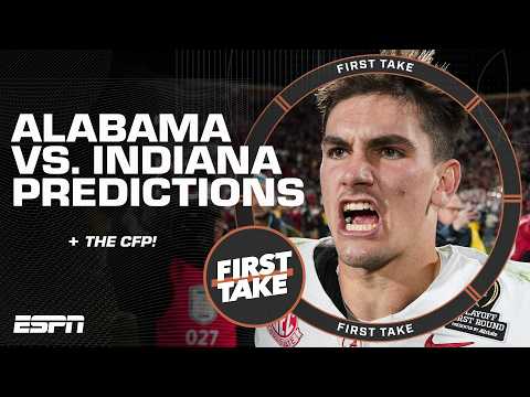 Paul Finebaum sees Alabama UPSETTING Indiana 👀 + Top-10 projected picks in the draft | First Take