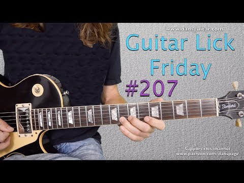 Guitar Lick 207 - Blues lick with feeling and masses of life - in Am