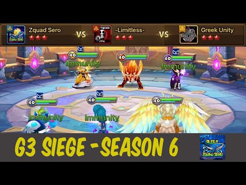 G3 SIEGE (EU SEASON 6) : Zquad Sero vs -Limitless- vs Greek Unity