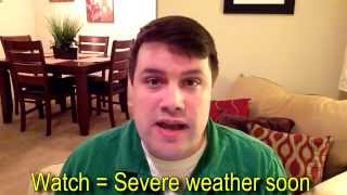Weather 101: Watch vs. Warning
