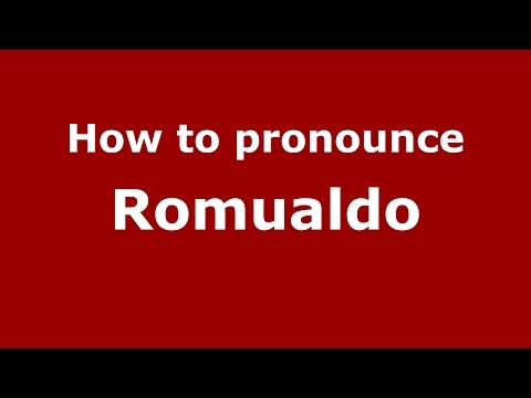 How to pronounce Romualdo (Italian/Italy)  - PronounceNames.com