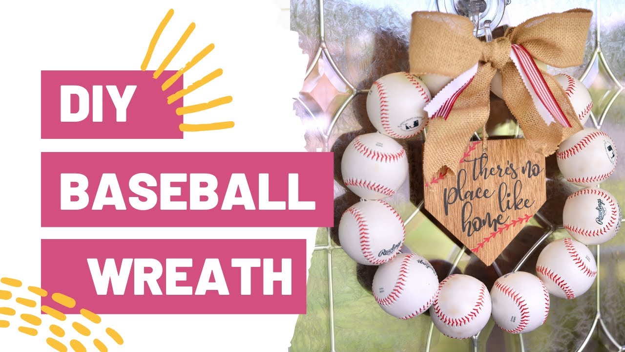 Spruce Up Your Front Door For Spring: Part 1 – DIY Baseball Wreath With Cricut