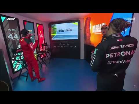 Verstappen & Leclerc's surprised reaction to Lewis Hamilton's Insane Move on Leclerc - Mexican GP