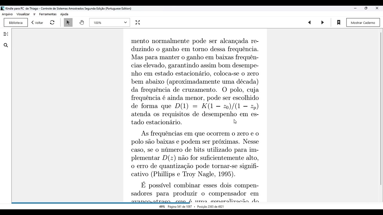 Aula controle Digital - Projeto de Controladores digitais parte 1