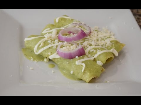 Enchiladas Verdes, cremosas, y riquisimas, receta comida mexicana