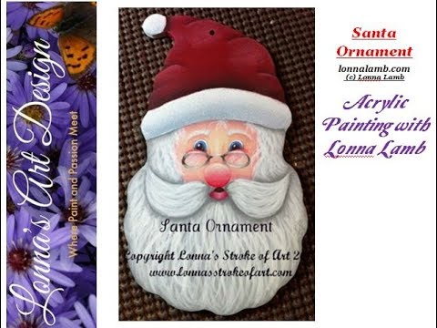 Santa Ornament Acrylic