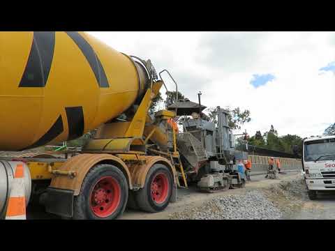 Hamilton section: forming concrete barriers, February 2021