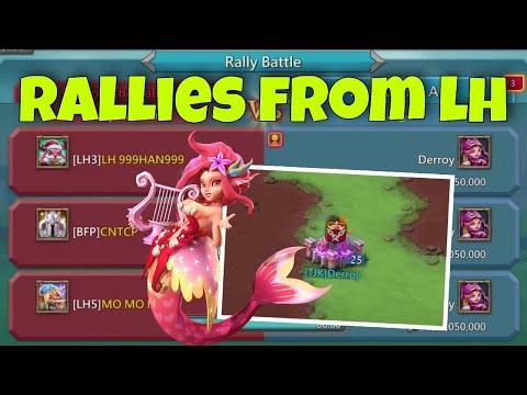 Lords Mobile - Taking 5 rallies with 25m troops? Crazy gameplay on my small trap account