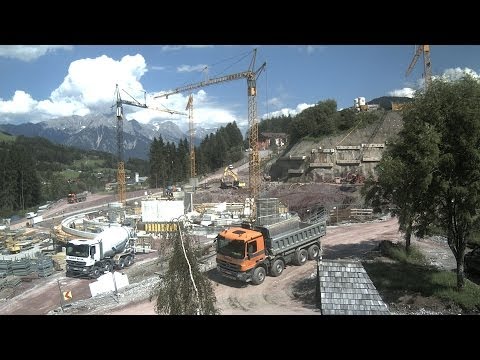 Neue Steinbergbahn Talstation - Timelapse Juni HD