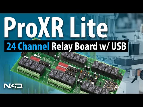 24-Channel Relay Board with Modular USB Interface and 8/10-Bit ADCs