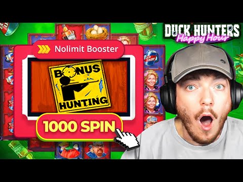 1000 BONUS HUNT SPINS on DUCK HUNTERS HAPPY HOUR! (SO MANY BONUSES)