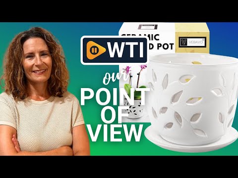 Large Ceramic Orchid Pot with Holes & Saucer 6.5 in. Indoor or Outdoor Pot for Orchid Care & Root Health with Precise Aeration & Drainage – Durable for Repotting or New Plants - WTI product video review