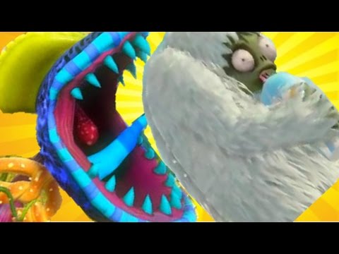 Power Chomper GW1  Vs Treasure Yeti GW1  in Plants vs Zombies Garden Warfare :Gameplay 2016