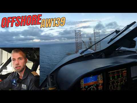 This is how it looks to fly offshore in the AW139 | No music | Actual ATC