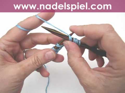 Learn to knit * Patent pattern 1 * Full patent stitch knitted