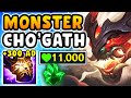 NEW TANK ITEM on Cho'gath Literally One Shots Towers... (11,000+ HP, 500 AD)