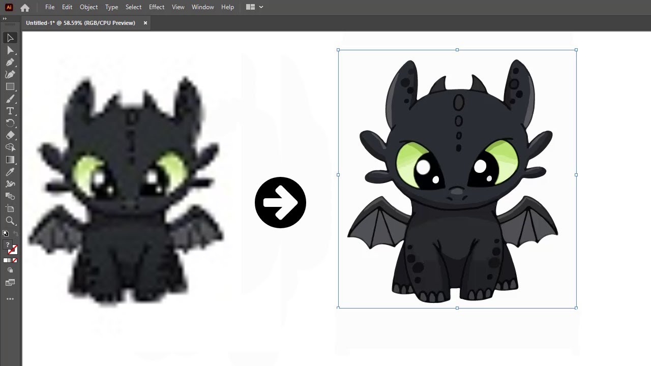 How to Convert Raster to Vector in Illustrator