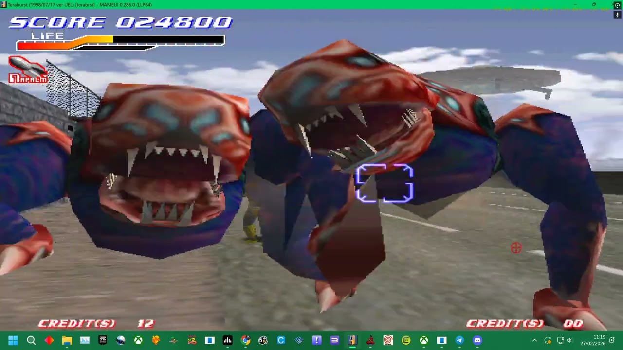 MAME 286 = KONAMI HORNET - TERABURST STAGE 1 - TEST -  2026 UK ARCADES