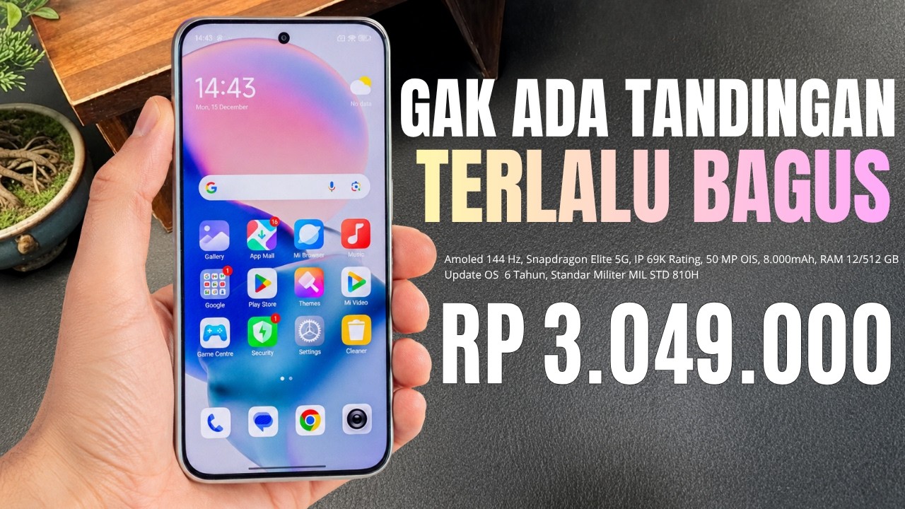 GAK ADA LAWAN‼️RAM 12/512GB, 8000mAh - HP 3 JUTAAN TERBAIK DAN BARU 2026