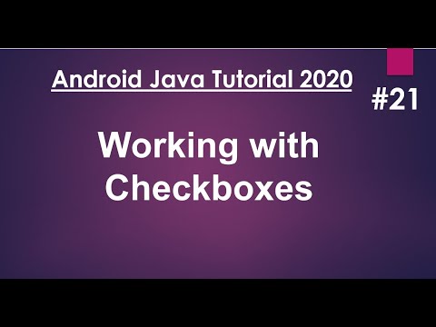 Android Java Tutorial 2020 21 Checkboxes