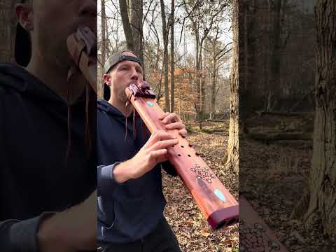 Native American style flute - triple drone - bass D