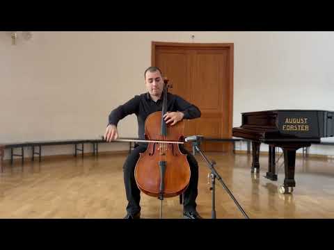 Narek Hekekyan. Bach - Sarabande from Cello Suite 2, K. Penderecki - Preludio