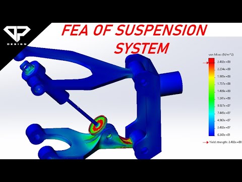 FEA of Double Wishbone Suspension Systems for FSAE & BAJA SAE | FEA | Motorsports | DP DESIGN