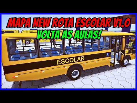 ????Gameplay Proton Bus Simulator | Mapa New Rota Escolar V1.0 Com Caio Foz VW | Mods | PBSU
