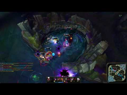 Intense baron fight from 5 man Fnatic dynamic queue