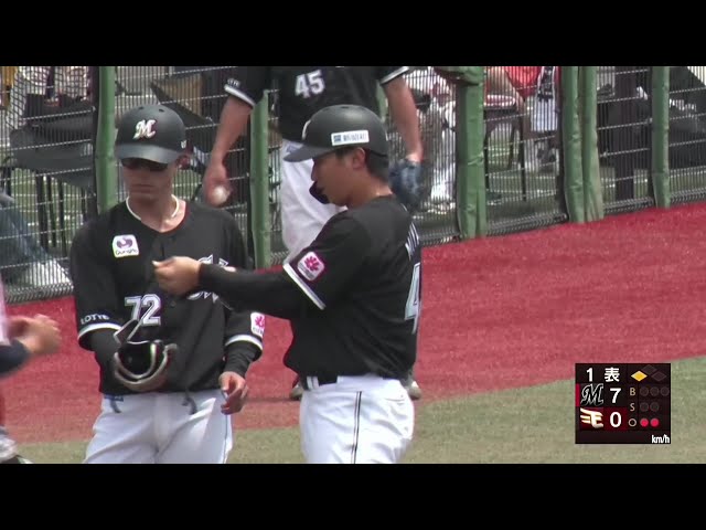 【ファーム】初回からいきなり7得点!! マリーンズ・宮崎竜成 左中間を破るタイムリー3ベース!! 2025年7月3日 東北楽天ゴールデンイーグルス 対 千葉ロッテマリーンズ