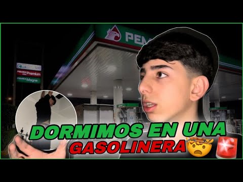 WE SLEPT IN THE OFFICES OF A GAS STATION/ THEY KNEW IT!!