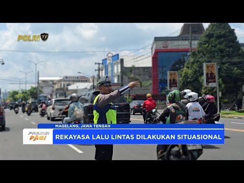 POLRES MAGELANG CATAT PENINGKATAN ARUS LALU LINTAS PADA HARI KE 4 OPSLILIN CANDI 2025