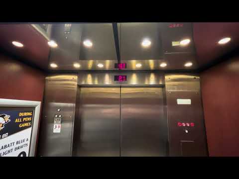 Modded Westinghouse Traction Elevators at the Pittsburgh City Center Marriott in Pittsburgh, PA