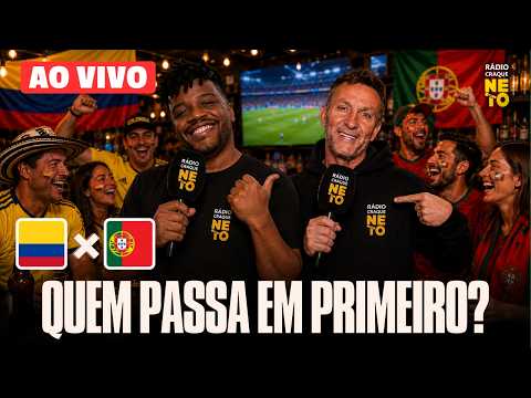 🔴 COLÔMBIA X PORTUGAL | ASSISTA COMIGO | CONEXÃO HEXAGRADA | AO VIVO LIVE REACT | Rádio Craque Neto