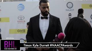 Timon Kyle Durrett Reflects On Black History @ NAACP Awards | BHL